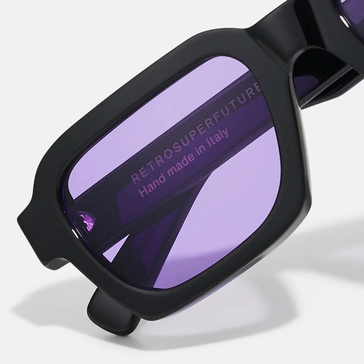 RetroSuperFuture Occhiali da Sole 7C7 Caro Purple Nero/Viola Unisex
