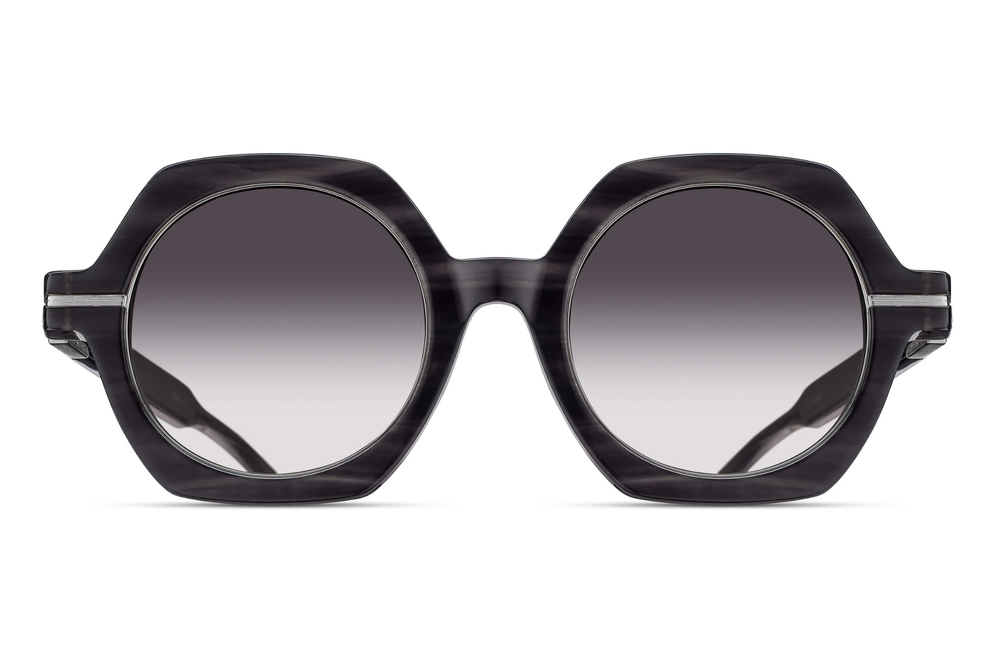 Occhiali da sole MATSUDA M2072 Black Stripe - Brushed Silver