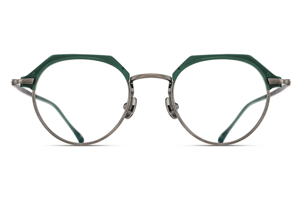 Occhiali da vista MATSUDA M2064 Matte Bottle Green - Antique Silver