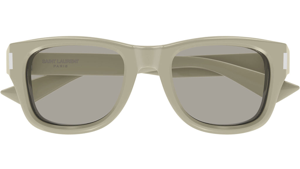 Occhiali da sole SAINT LAURENT SL801 Shiny solid light kaki