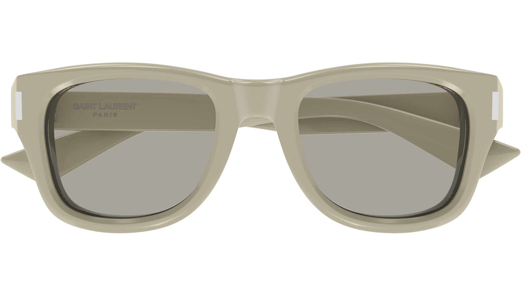 Occhiali da sole SAINT LAURENT SL801 Shiny solid light kaki