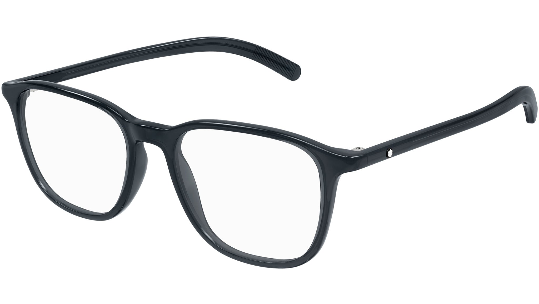 Occhiali da vista MONTBLANC MB0386O Shiny transparent dark grey