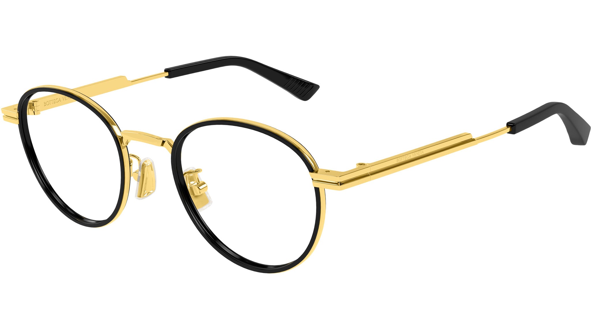 Occhiali da vista BOTTEGA VENETA BV1337OJ Shiny gold, shiny black windsor rim