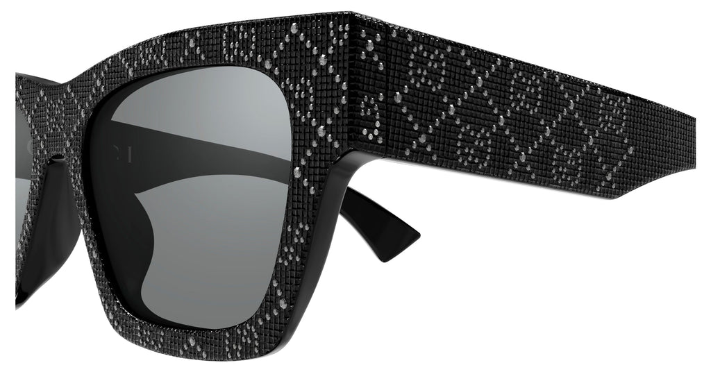 Occhiali da sole GUCCI GG1835S Shiny black with jet hematite strass shiny black