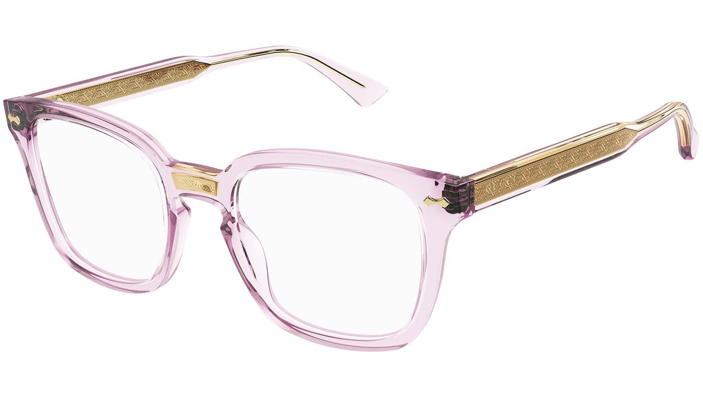 Occhiali da vista GUCCI GG0184O Shiny transparent pastel pink