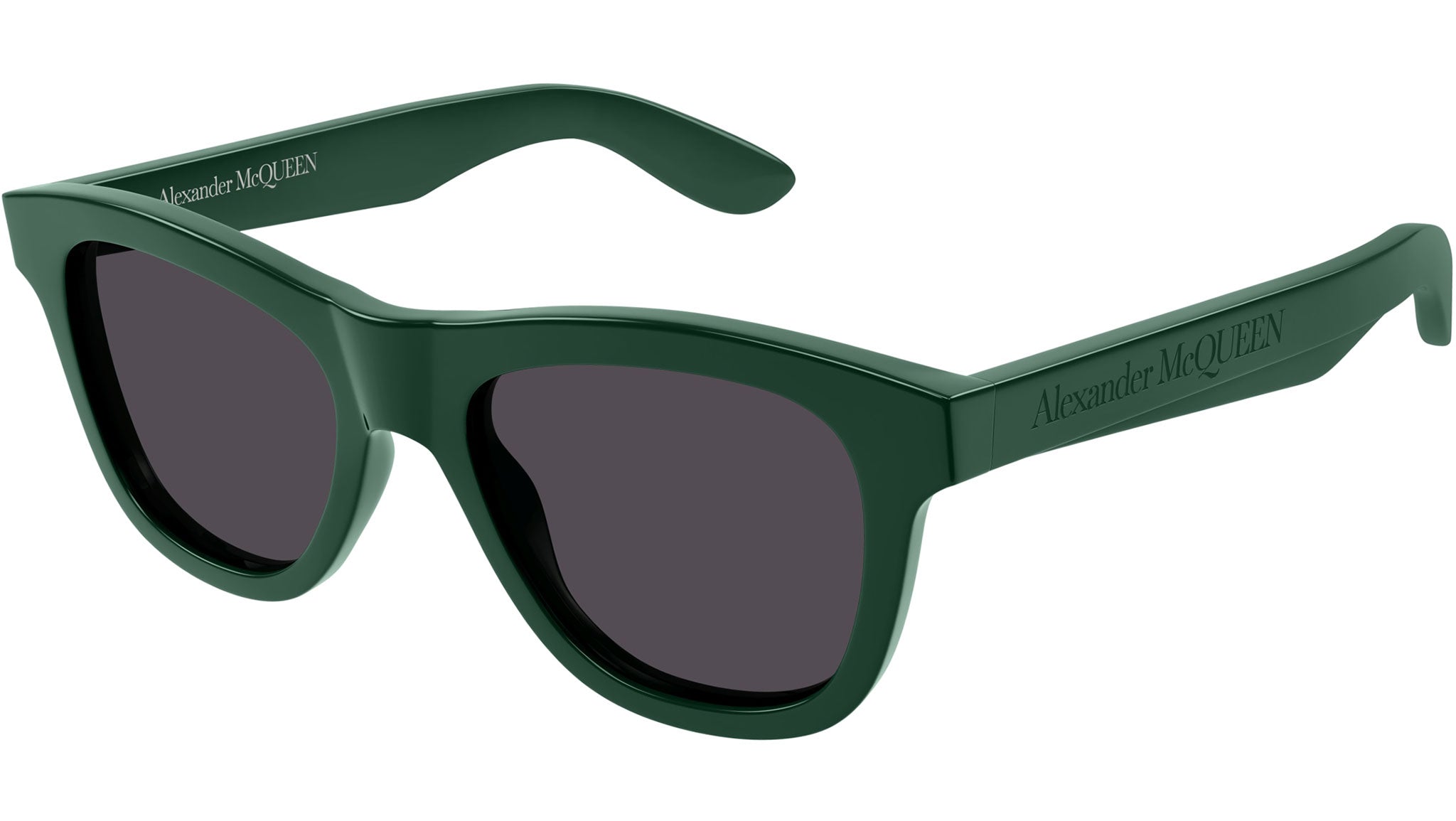 Occhiali da sole ALEXANDER MCQUEEN AM0421S Shiny solid green