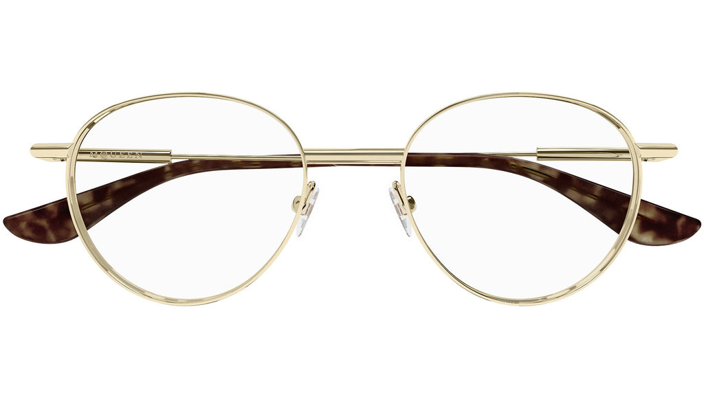 Occhiali da vista ALEXANDER MCQUEEN AM0502O Shiny light gold