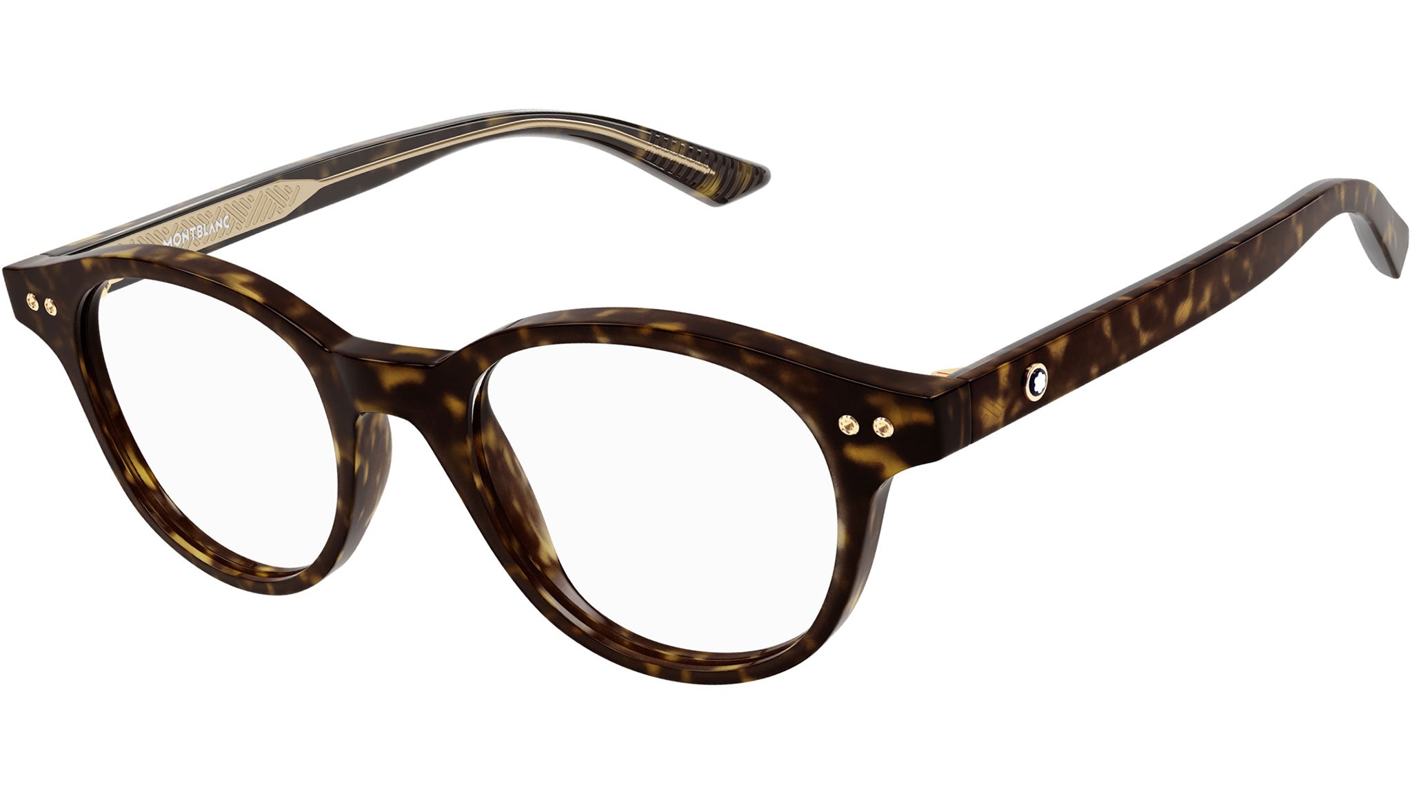 Occhiali da vista MONTBLANC MB0255O Shiny dark havana