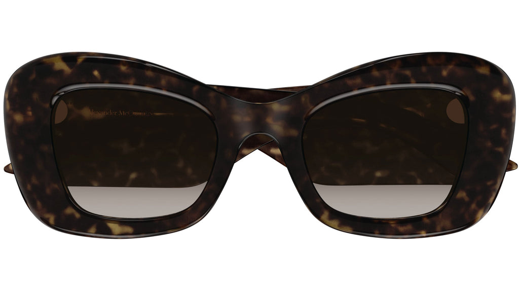 Occhiali da sole ALEXANDER MCQUEEN AM0434S Shiny dark havana
