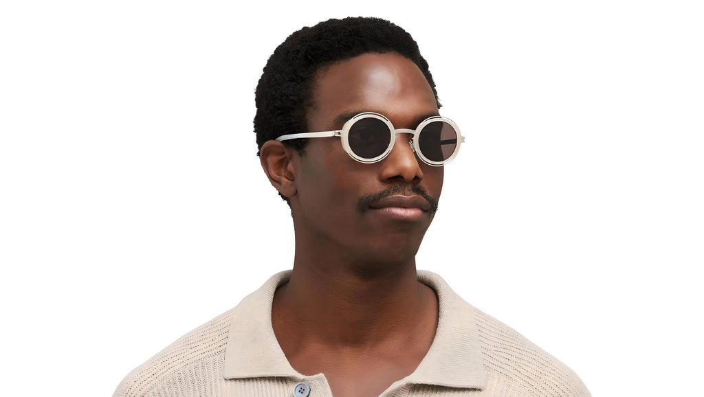 Occhiali da sole MYKITA PEARL Shiny silver blonde
