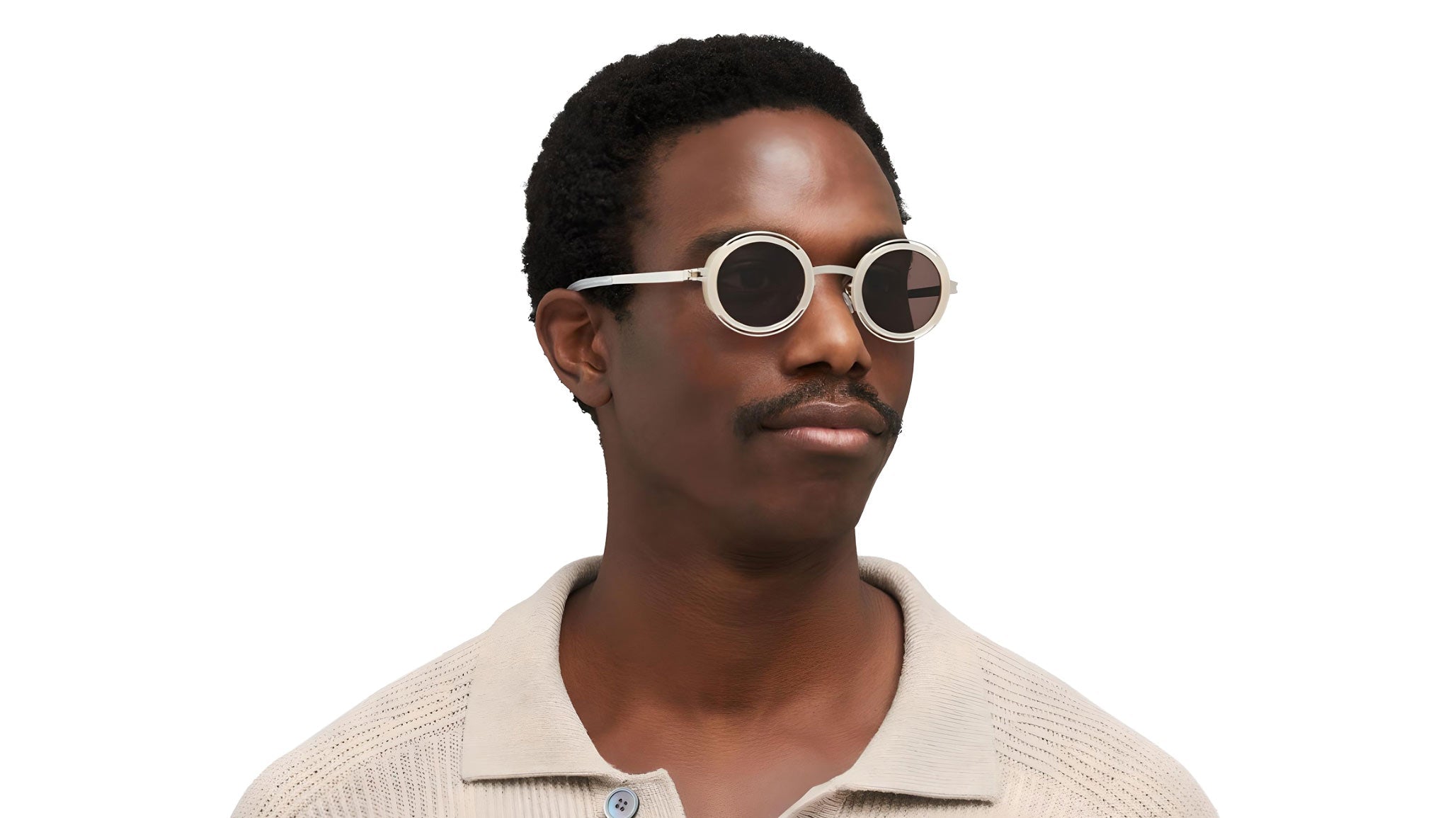 Occhiali da sole MYKITA PEARL Shiny silver blonde