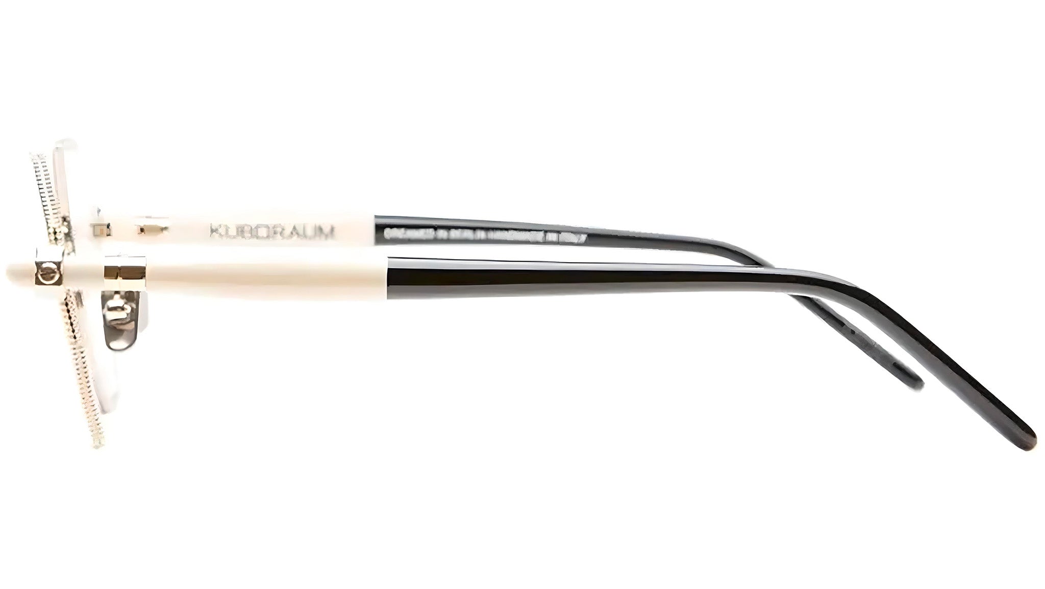 Occhiali da sole KUBORAUM P74 Light gold cream black shine