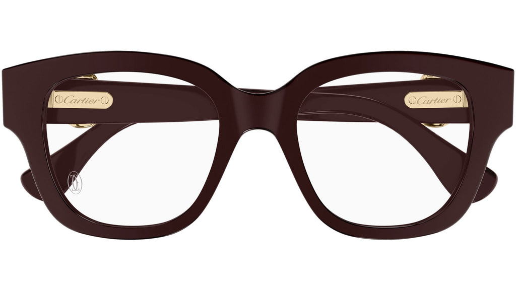 Occhiali da vista CARTIER CT0566O Shiny solid dark wine red