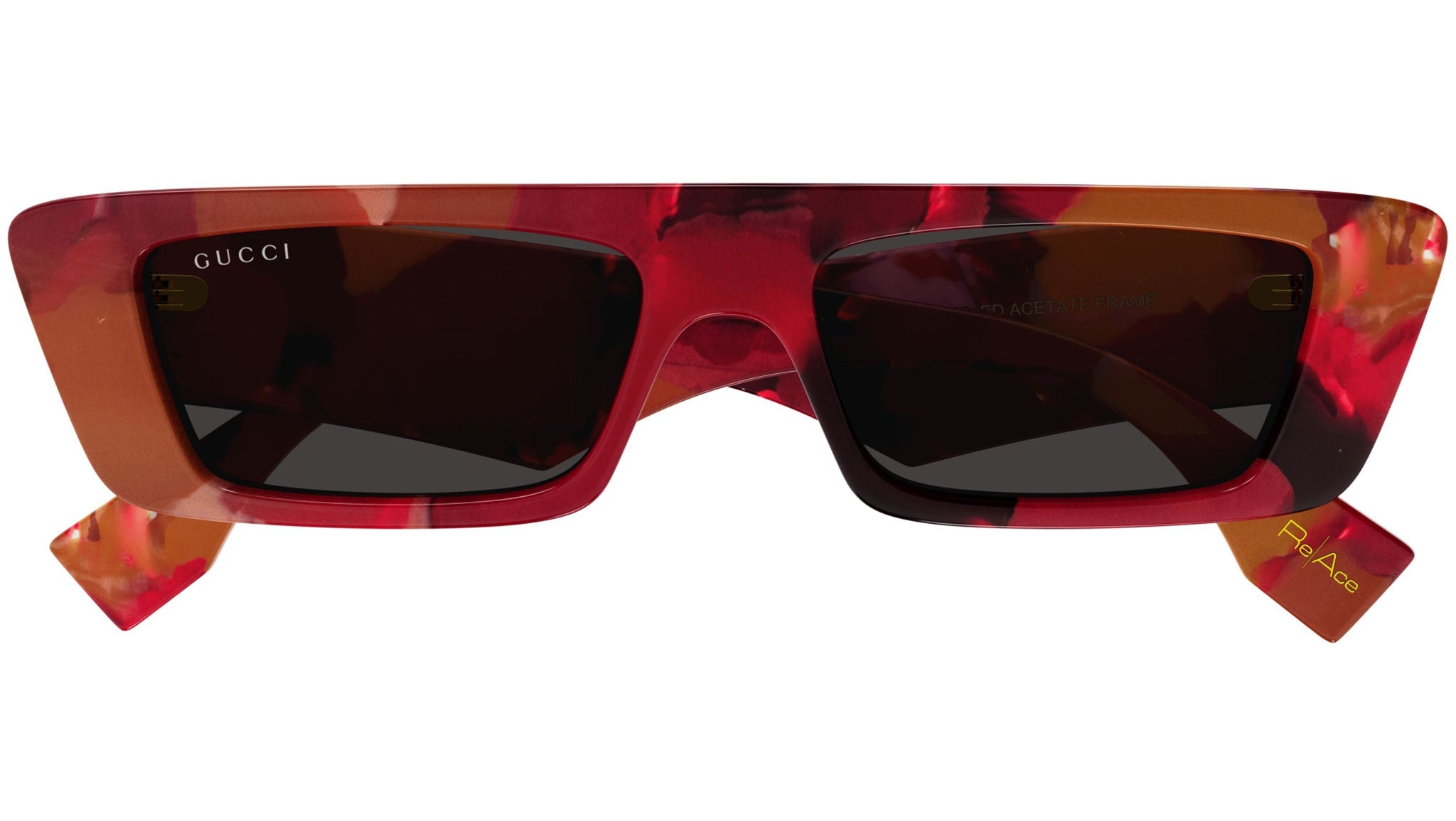 Occhiali da sole GUCCI GG1625S Shiny red and burgundy havana