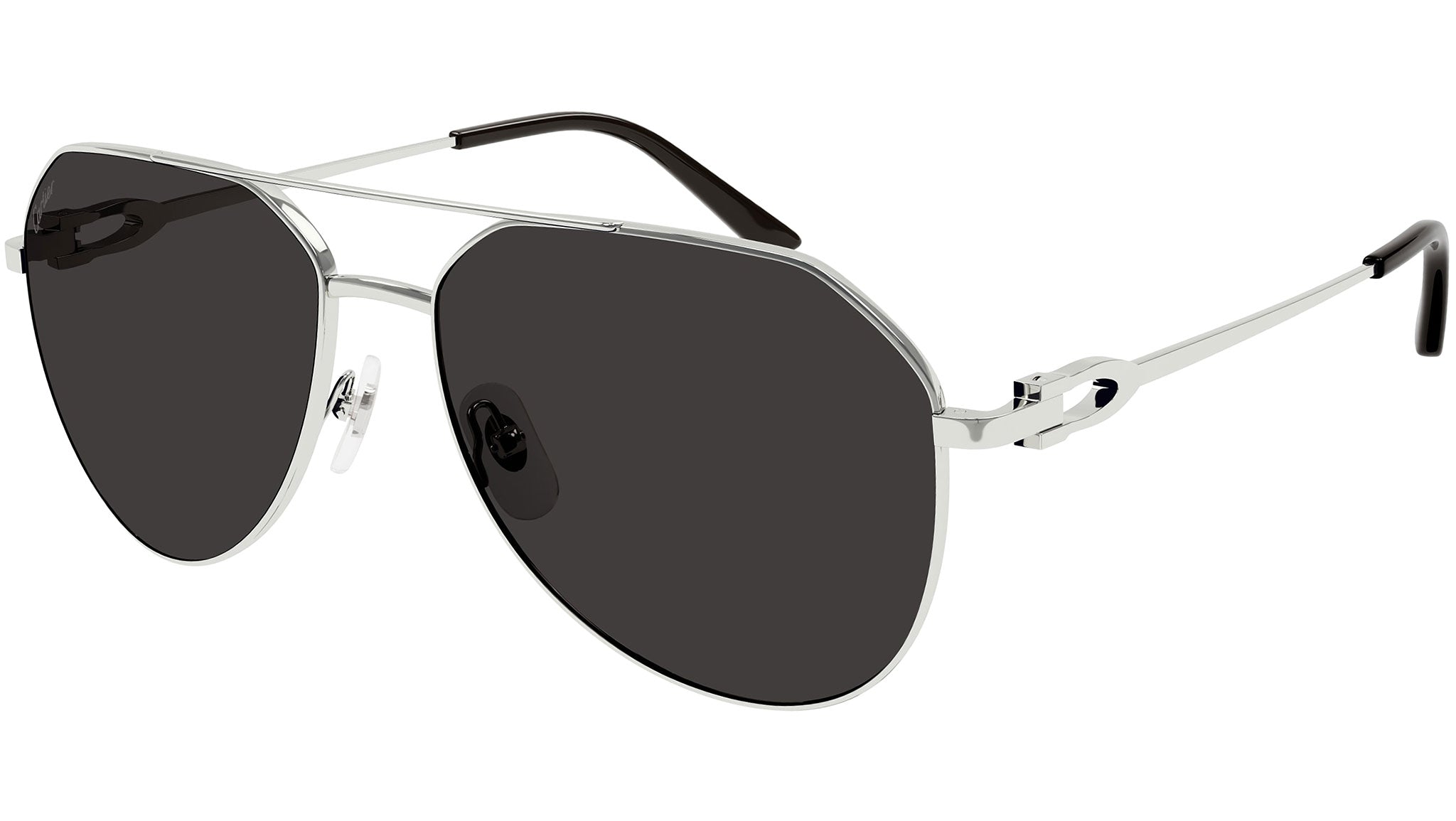 Occhiali da sole CARTIER CT0364S Smooth platinum finish