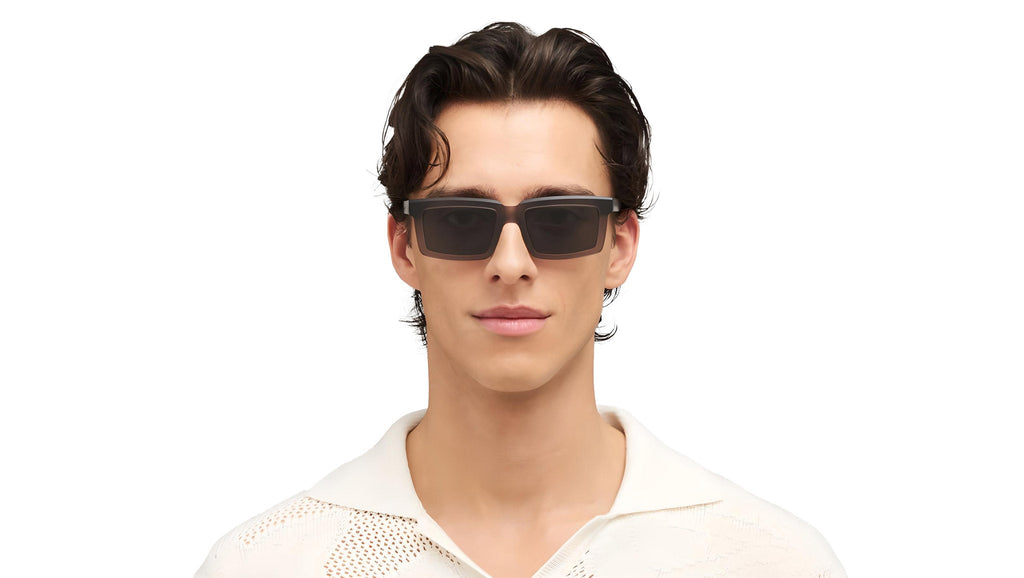 Occhiali da sole MYKITA DAKAR Chilled raw clear ash silver
