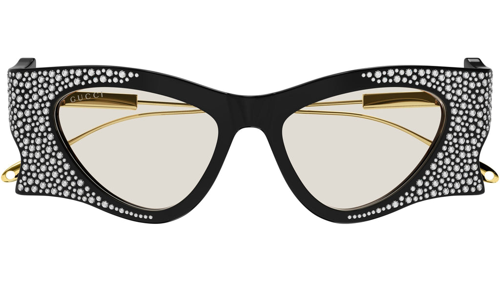 Occhiali da sole GUCCI GG1328S Shiny solid black + crystal strass