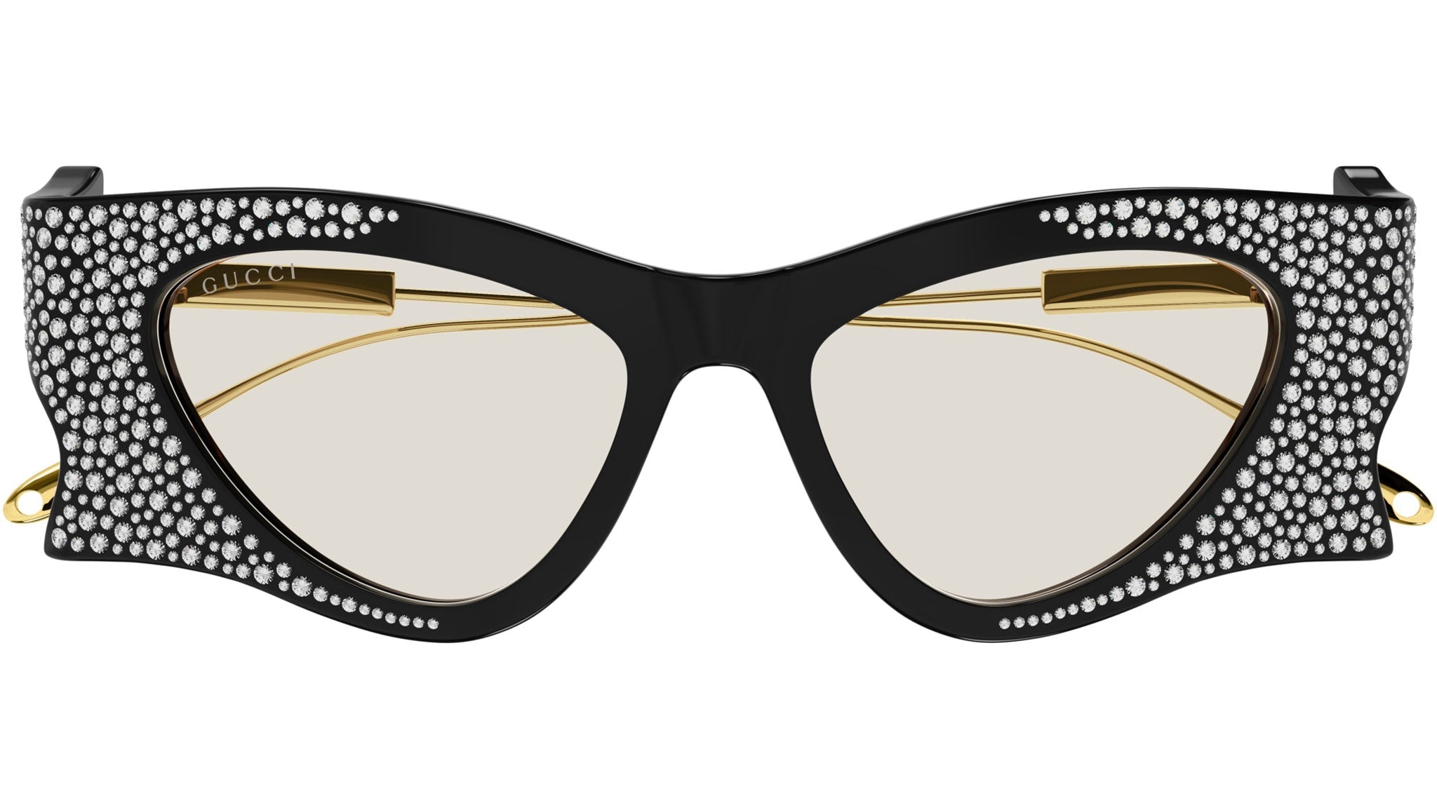 Occhiali da sole GUCCI GG1328S Shiny solid black + crystal strass