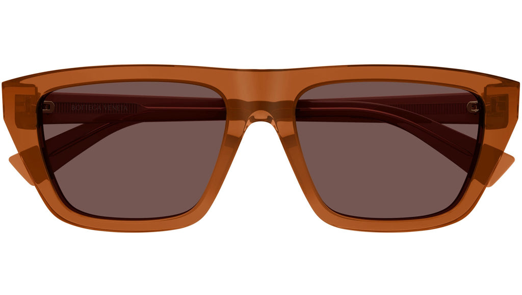 Occhiali da sole BOTTEGA VENETA BV1291S Shiny transparent rust