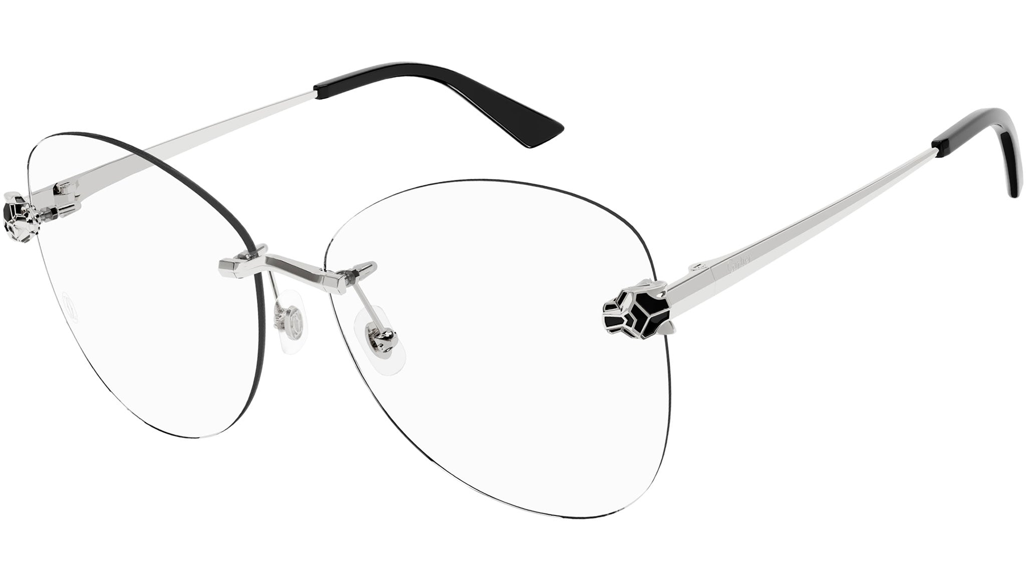 Occhiali da vista CARTIER CT0418O Smooth platinum finish