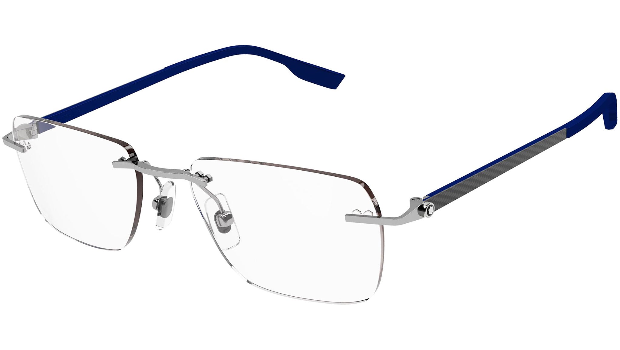 Occhiali da vista MONTBLANC MB0185O Shiny silver