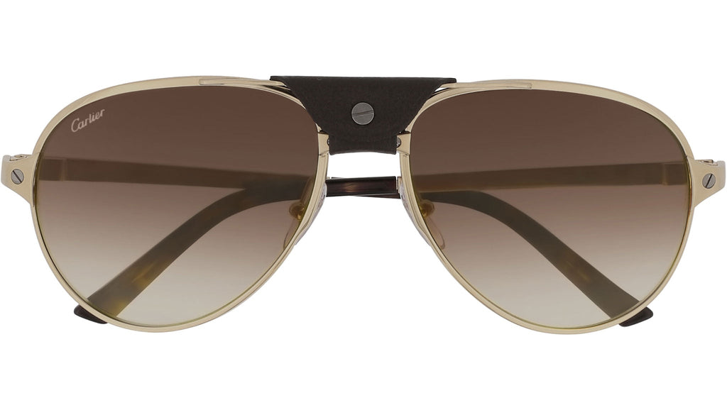 Occhiali da sole CARTIER CT0034S Satine or pale brown