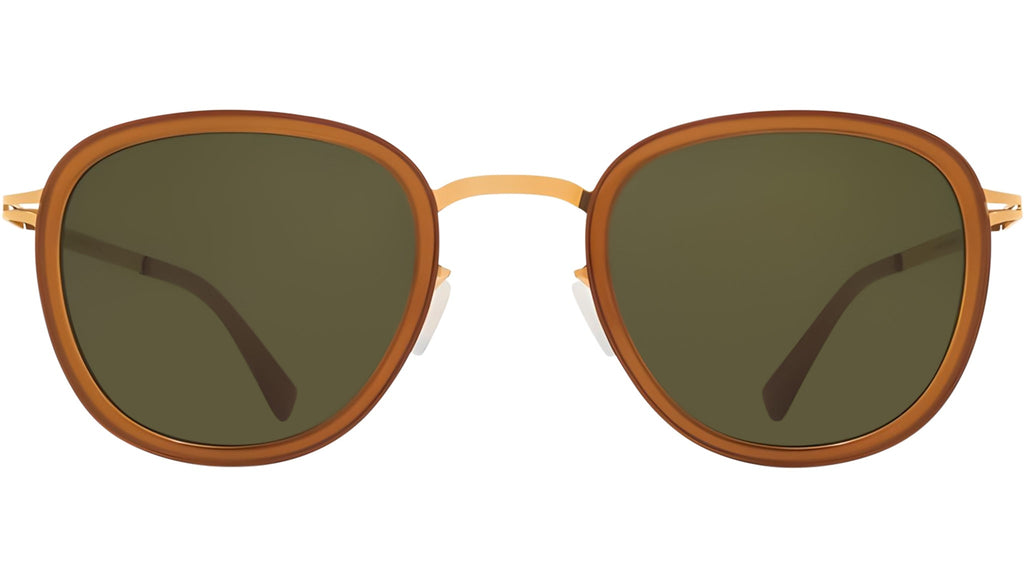Occhiali da sole MYKITA HELMI Glossy gold dark brown