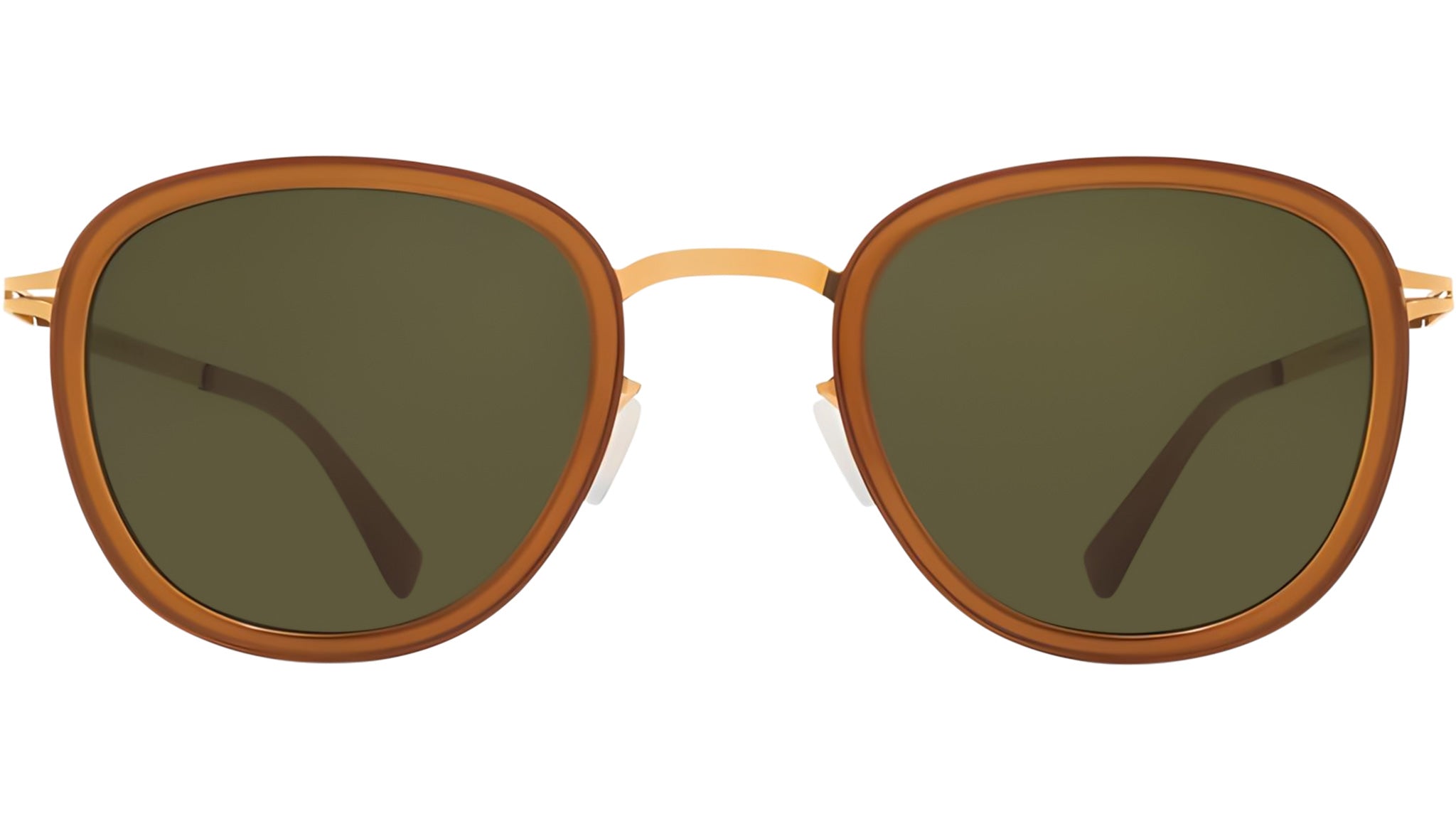 Occhiali da sole MYKITA HELMI Glossy gold dark brown