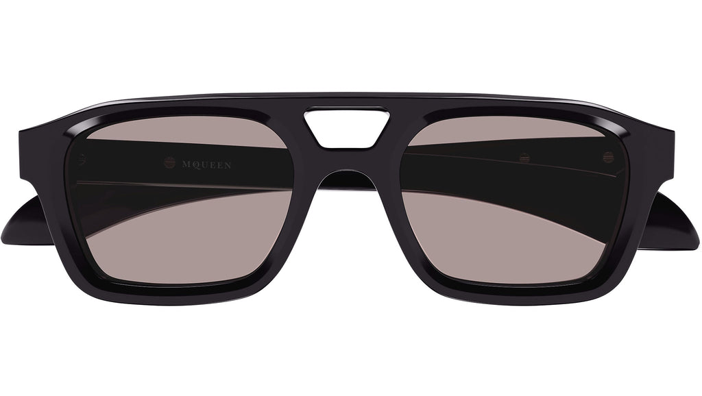Occhiali da sole ALEXANDER MCQUEEN AM0505S Shiny solid very dark purple