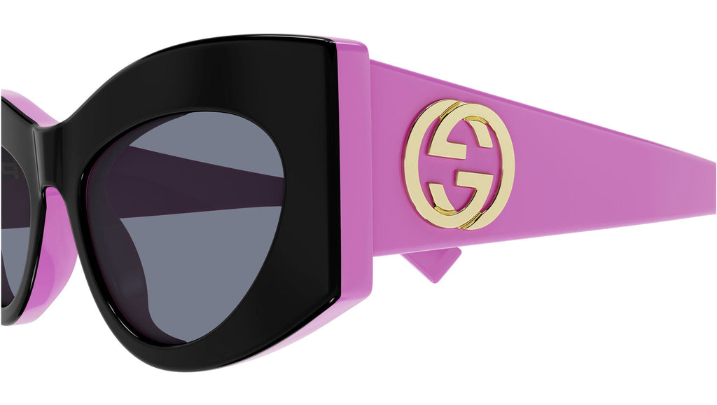 Occhiali da sole GUCCI GG1843S Shiny bilayer black + sld fuchsia