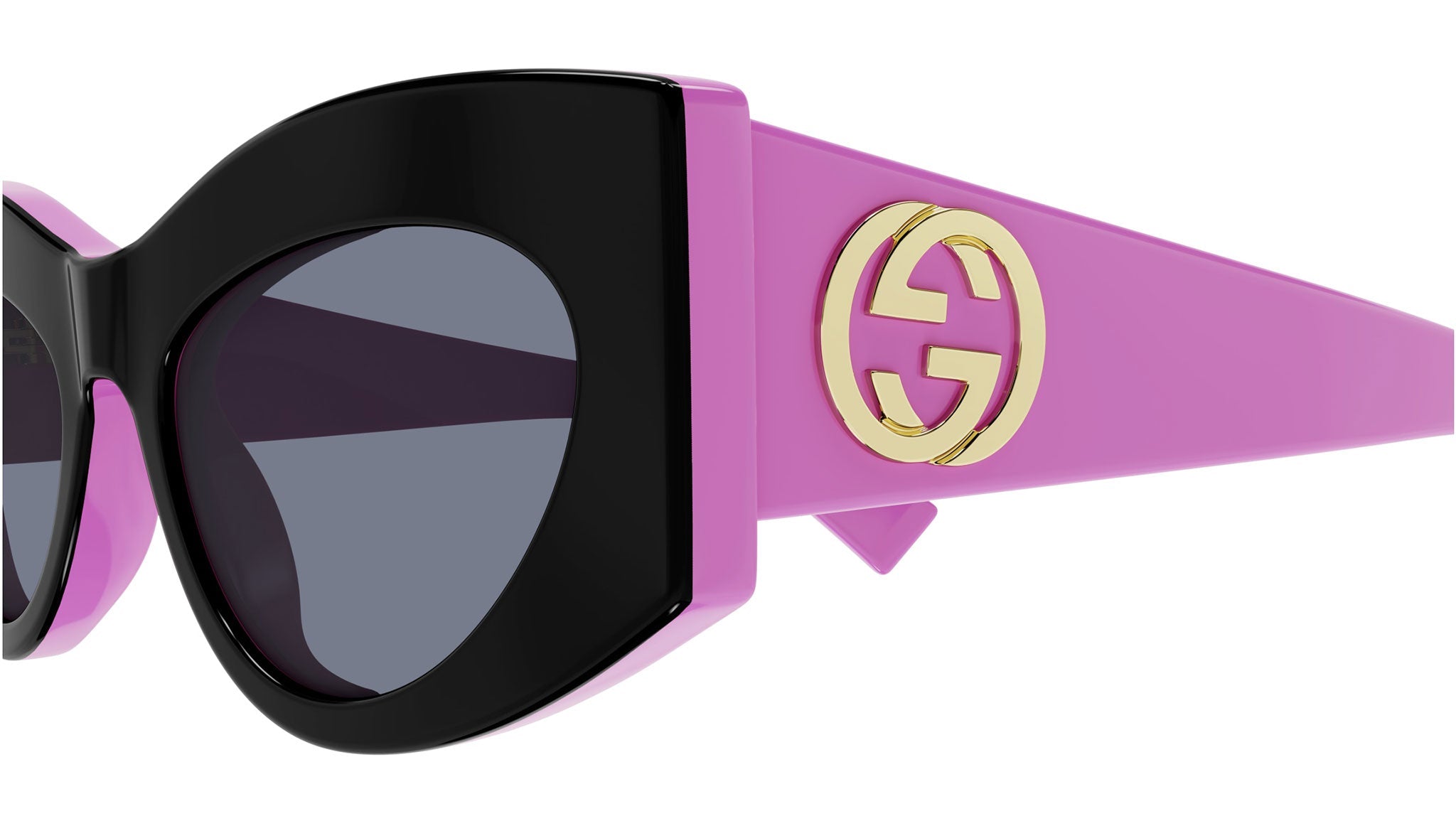 Occhiali da sole GUCCI GG1843S Shiny bilayer black + sld fuchsia