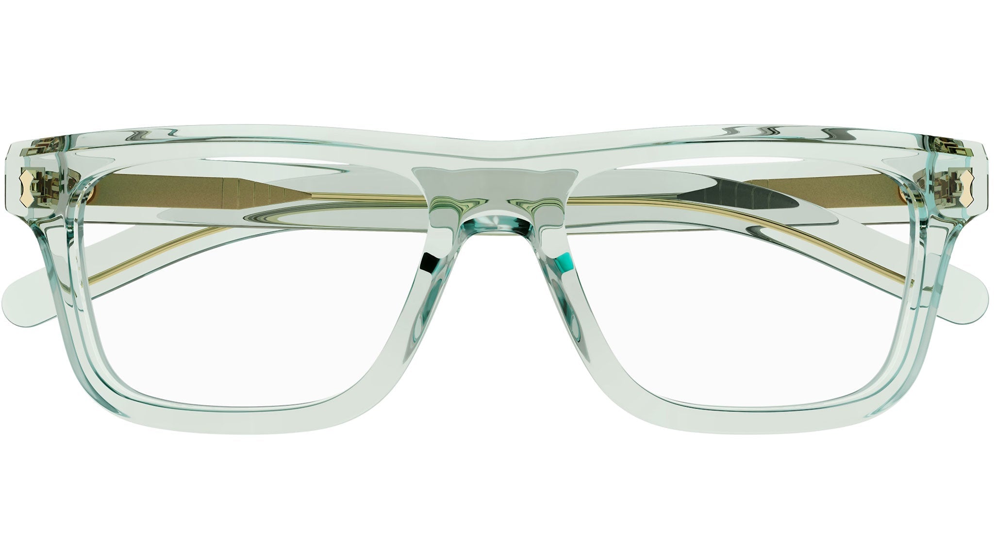 Occhiali da vista GUCCI GG1525O Shiny transparent light green