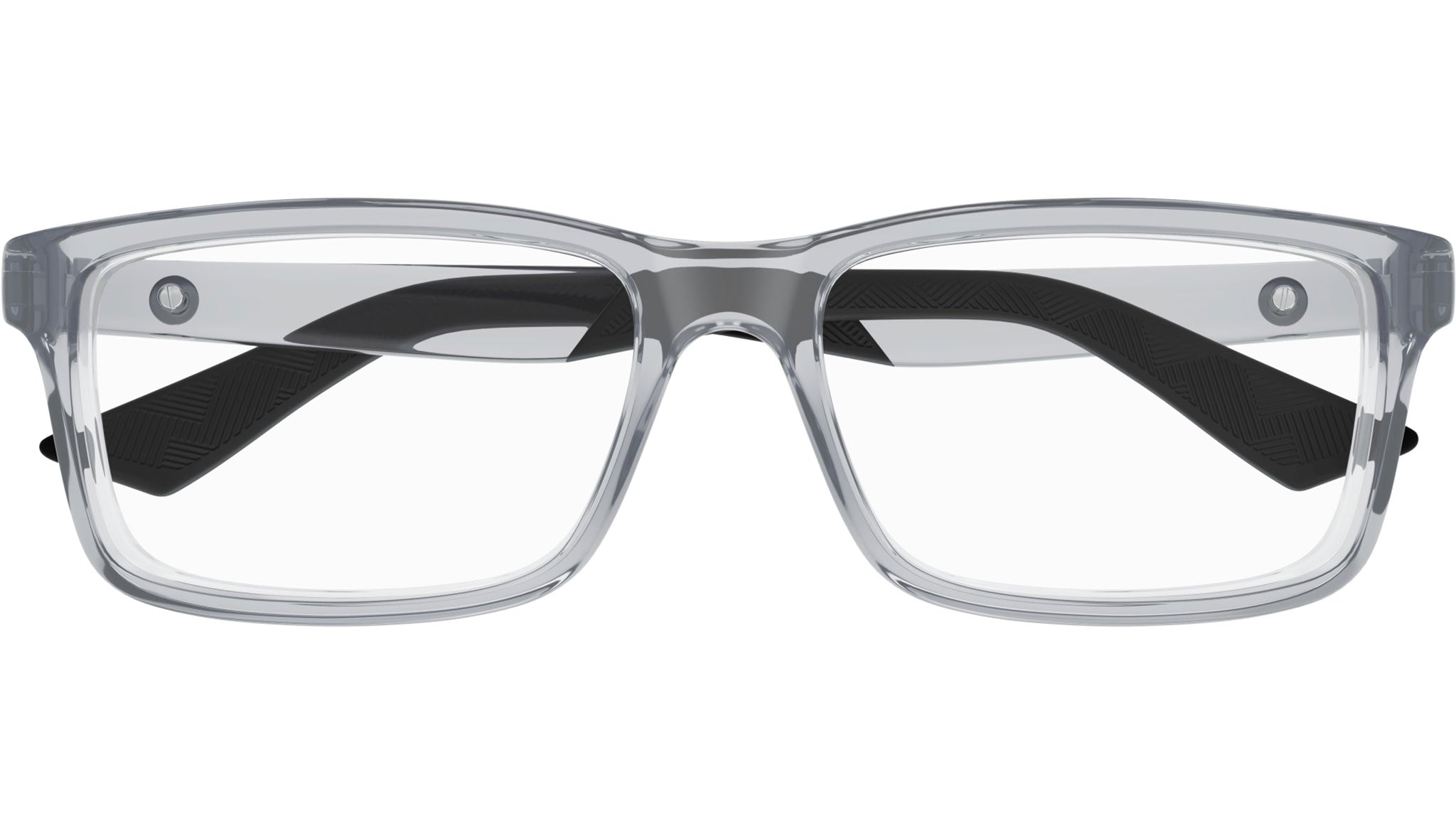 Occhiali da vista MONTBLANC MB0402O Shiny transparent light grey