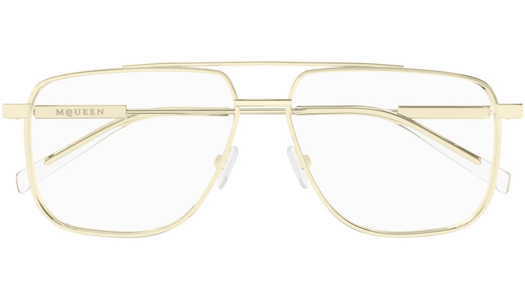 Occhiali da vista ALEXANDER MCQUEEN AM0480O Shiny light gold