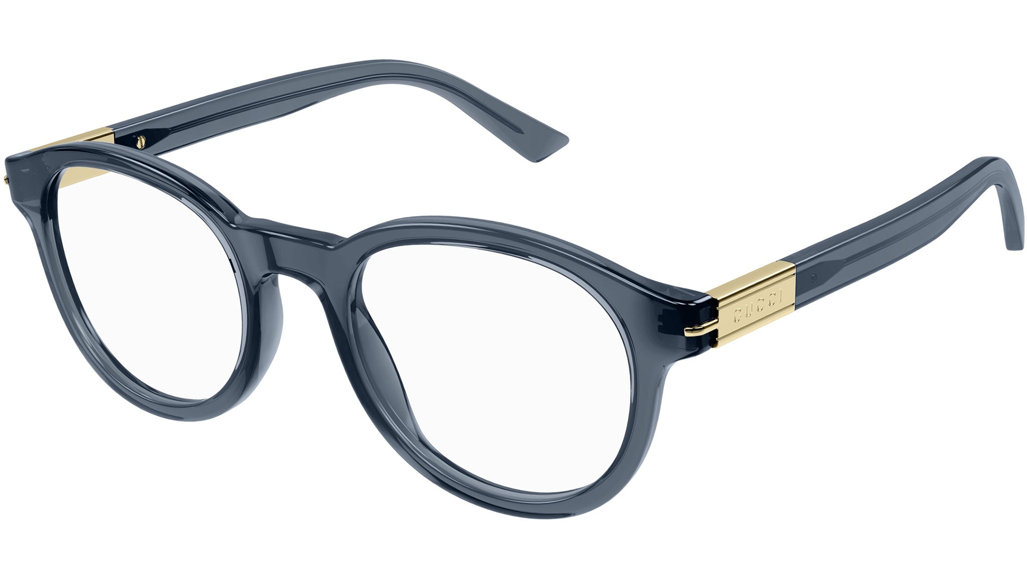 Occhiali da vista GUCCI GG1503O Shiny dark transparent cobalt blue