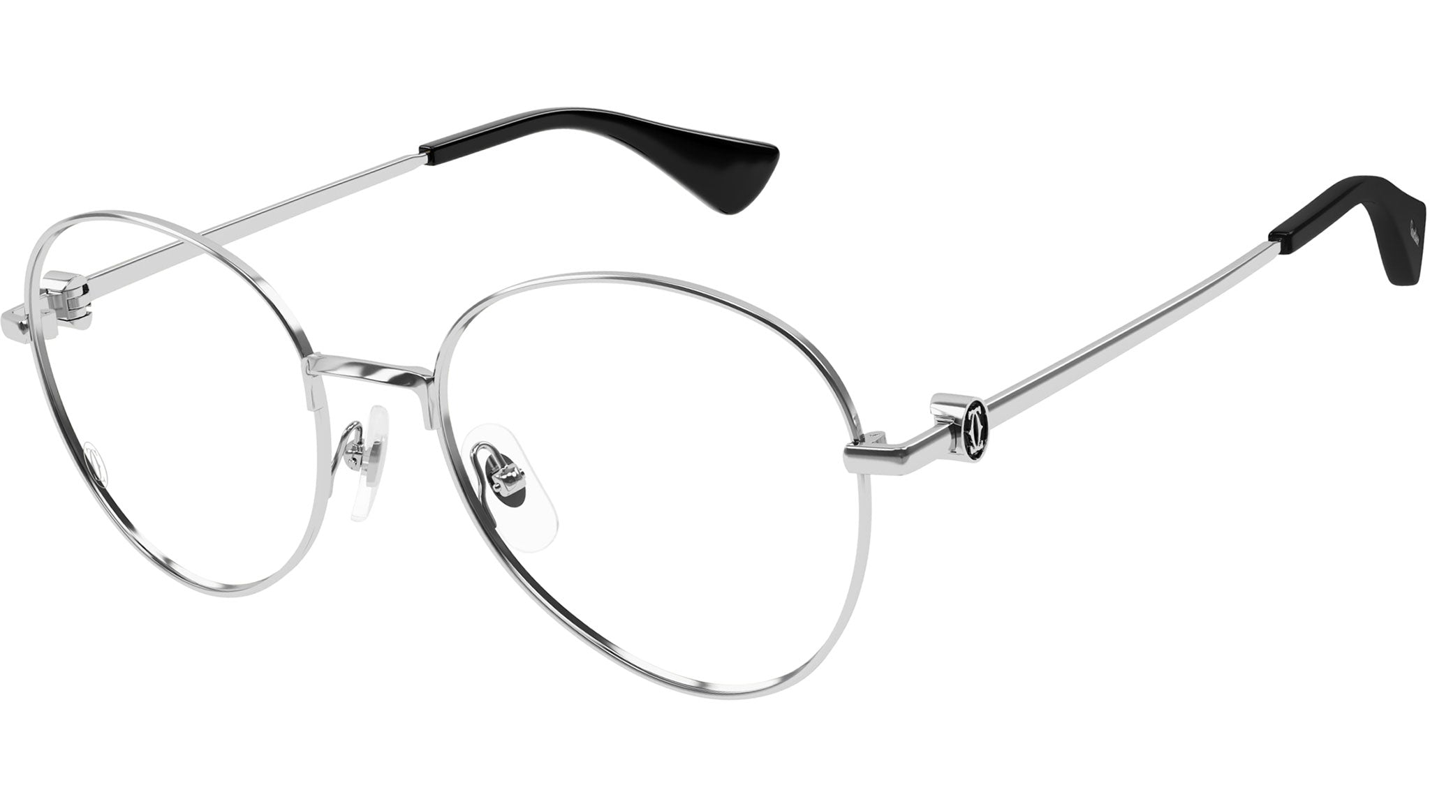 Occhiali da vista CARTIER CT0449O Smooth platinum finish