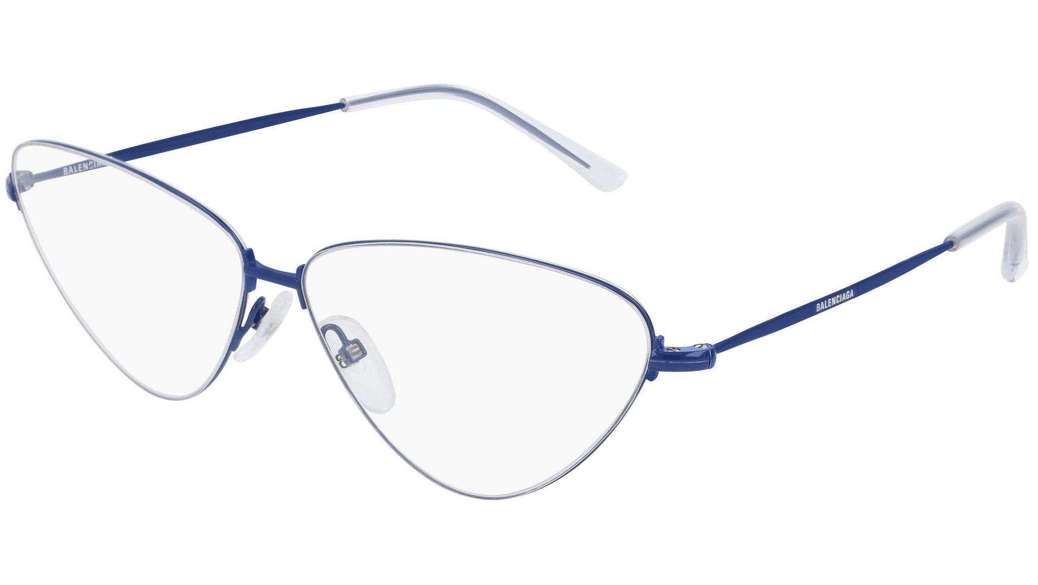 Occhiali da vista BALENCIAGA BB0015O Shiny solid varnished blue
