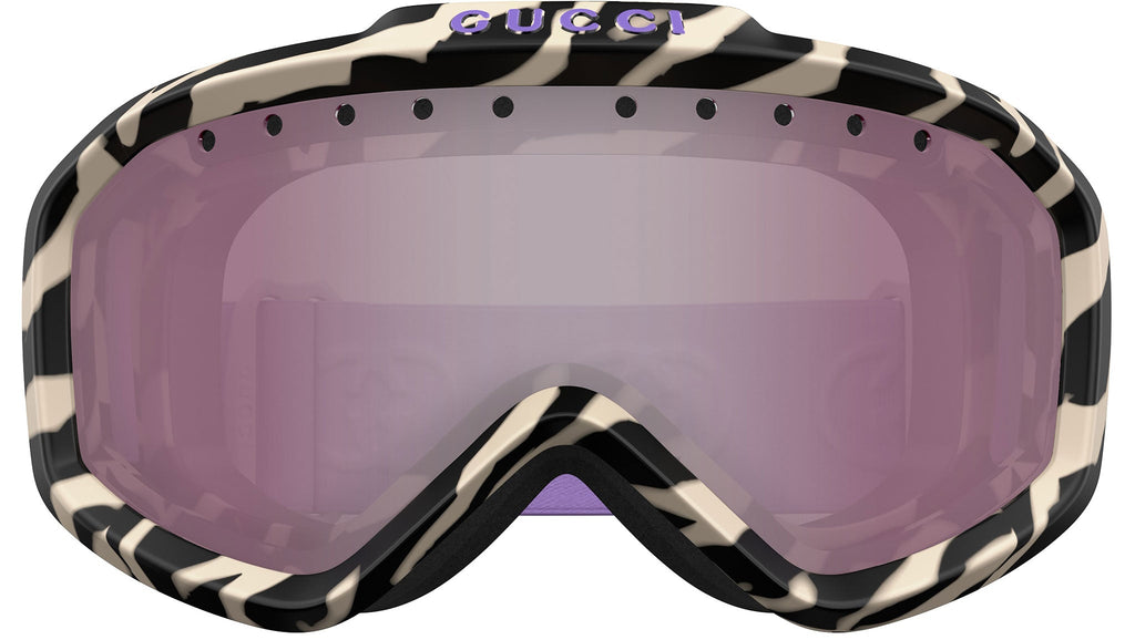 Occhiali da sole GUCCI GG1210S Shiny water transfer zebra black and ivory gucci
