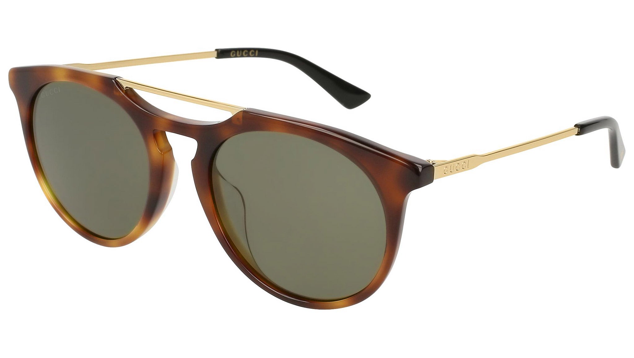 Occhiali da sole GUCCI GG0320S Shiny havana and shiny endura gold