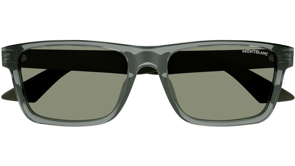 Occhiali da sole MONTBLANC MB0299S Shiny transparent grey