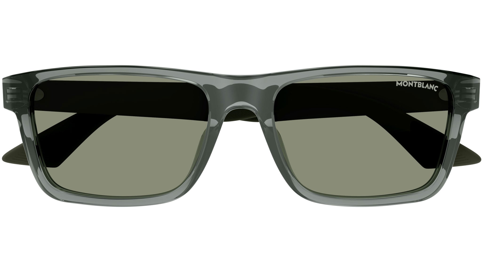 Occhiali da sole MONTBLANC MB0299S Shiny transparent grey