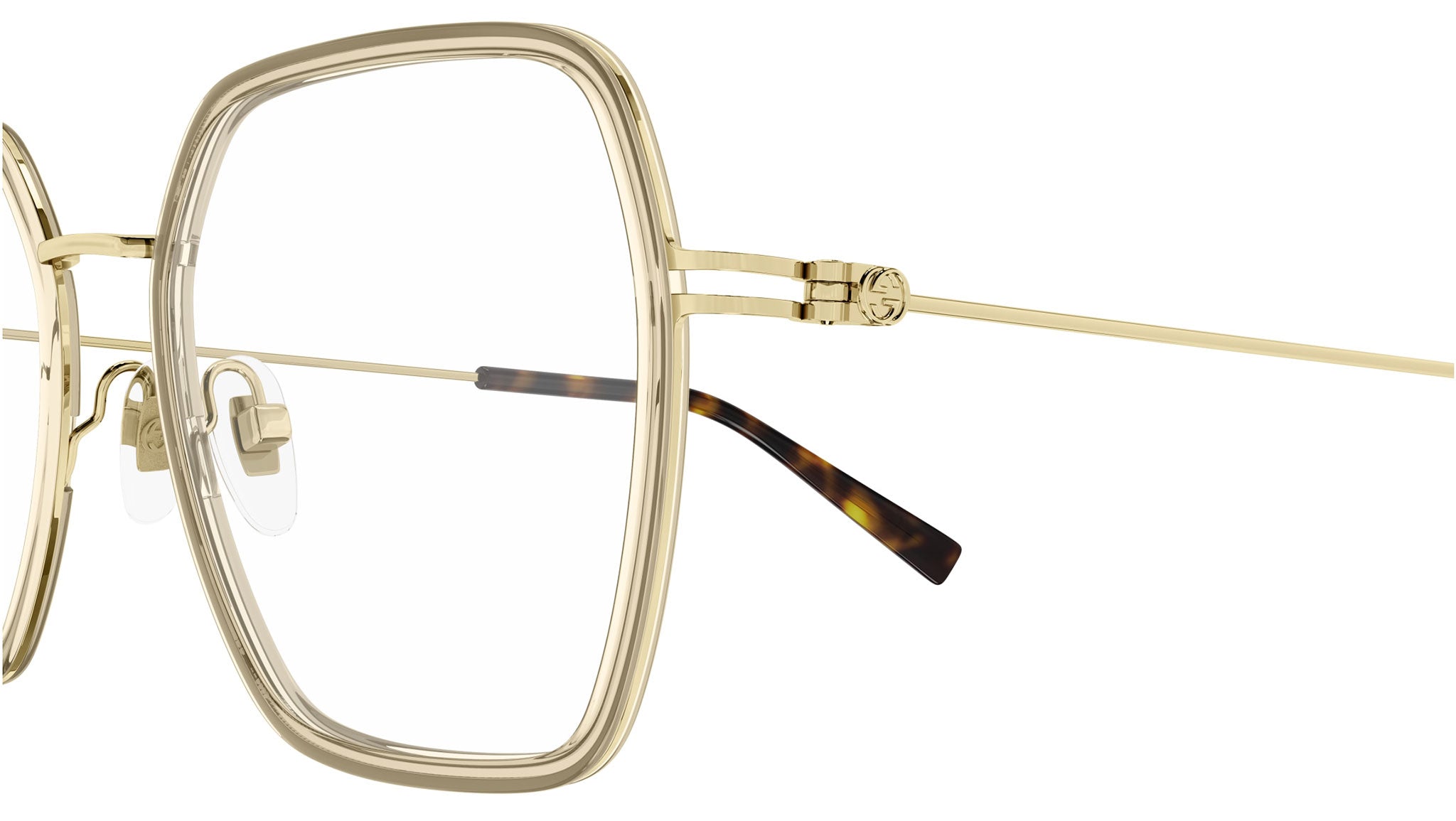 Occhiali da vista GUCCI GG1850O Shiny transparent yellow