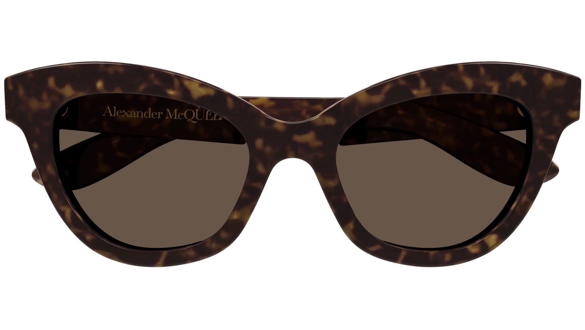 Occhiali da sole ALEXANDER MCQUEEN AM0391S Shiny dark havana