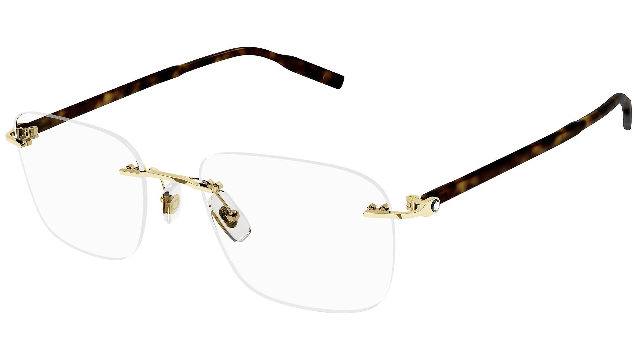 Occhiali da vista MONTBLANC MB0222O Shiny light gold