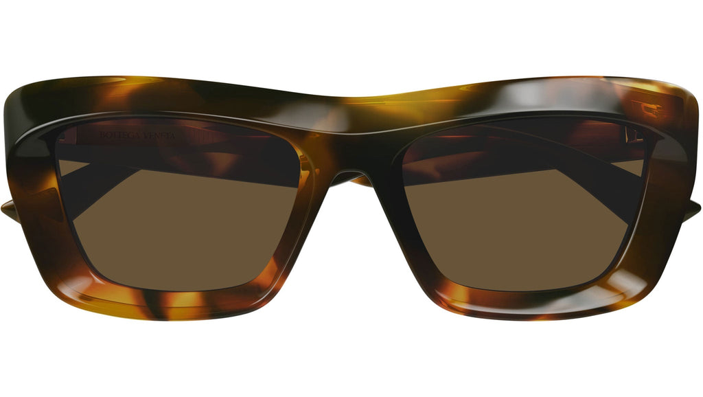 Occhiali da sole BOTTEGA VENETA BV1283S Shiny macro squared spotted havana
