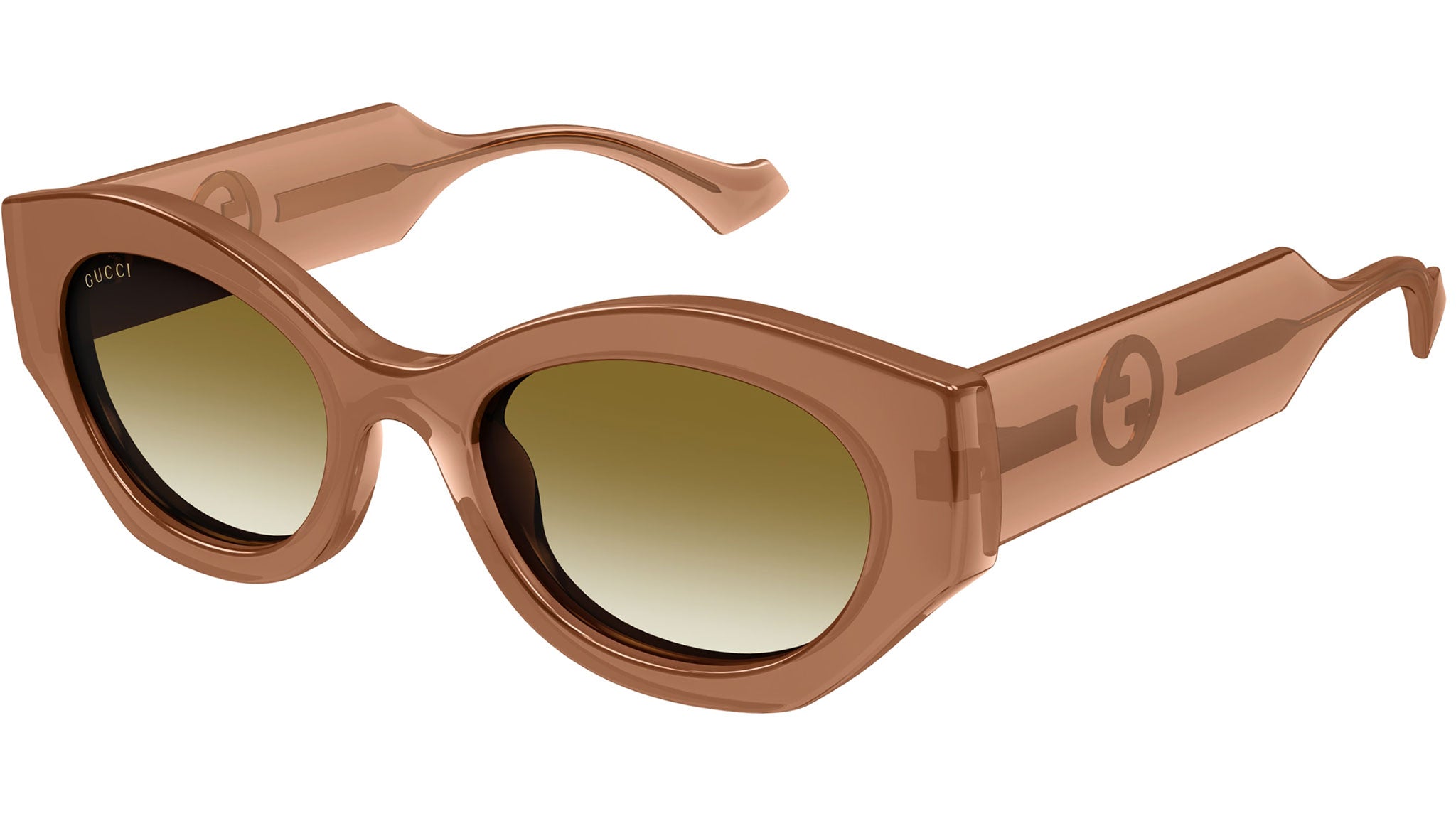 Occhiali da sole GUCCI GG1553S Shiny transparent amber brown