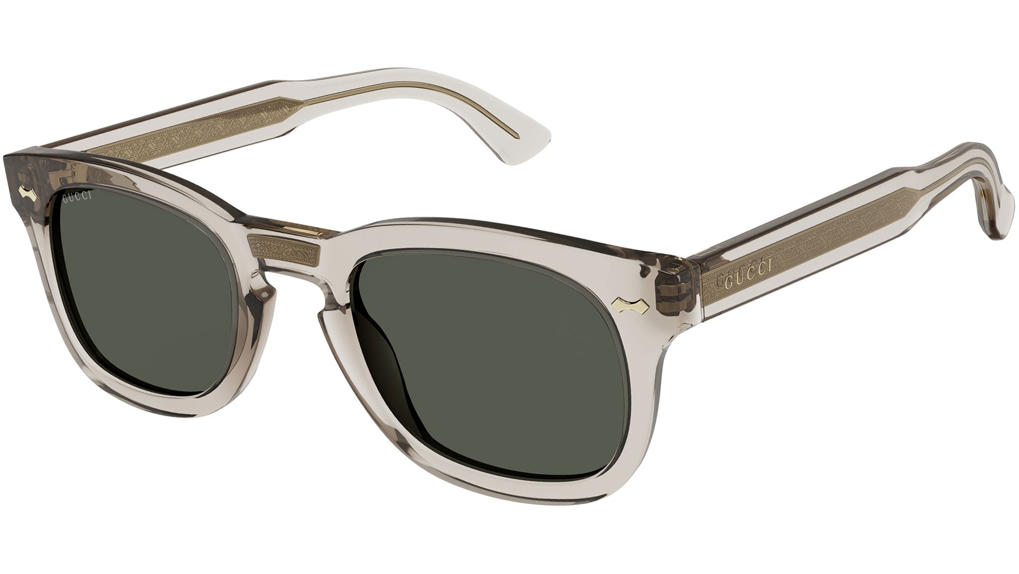 Occhiali da sole GUCCI GG0182S Shiny transparent light brown