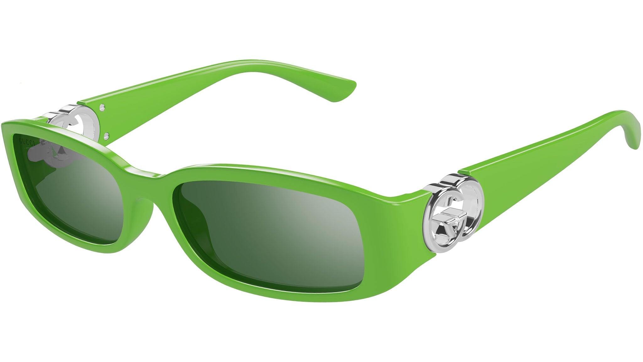Occhiali da sole GUCCI GG1661S Shiny solid vivid green
