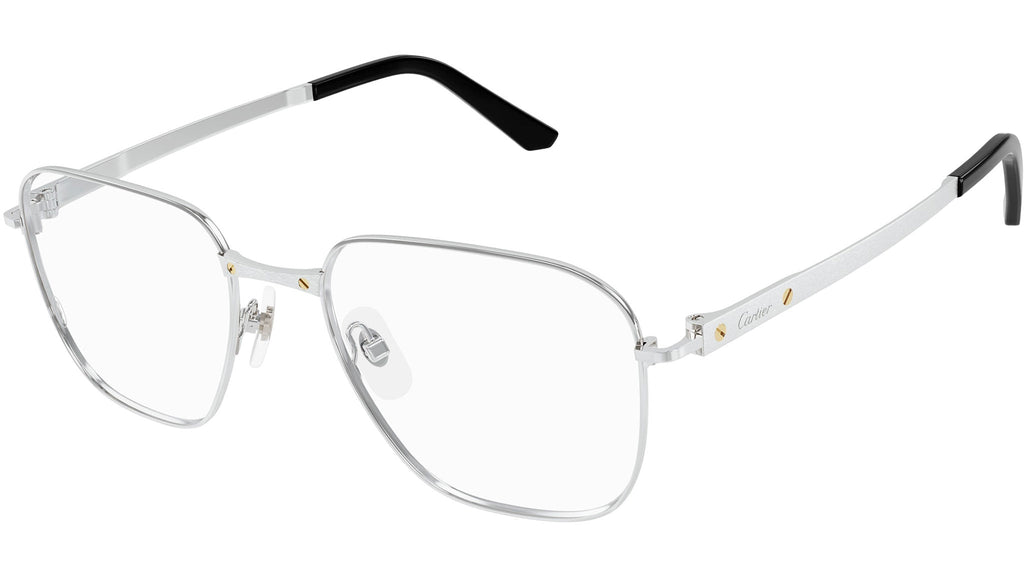 Occhiali da vista CARTIER CT0553O Smooth and brushed platinum finish