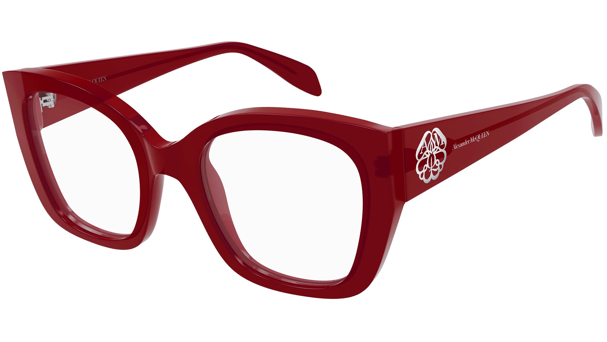 Occhiali da vista ALEXANDER MCQUEEN AM0379O Shiny opal bordeaux
